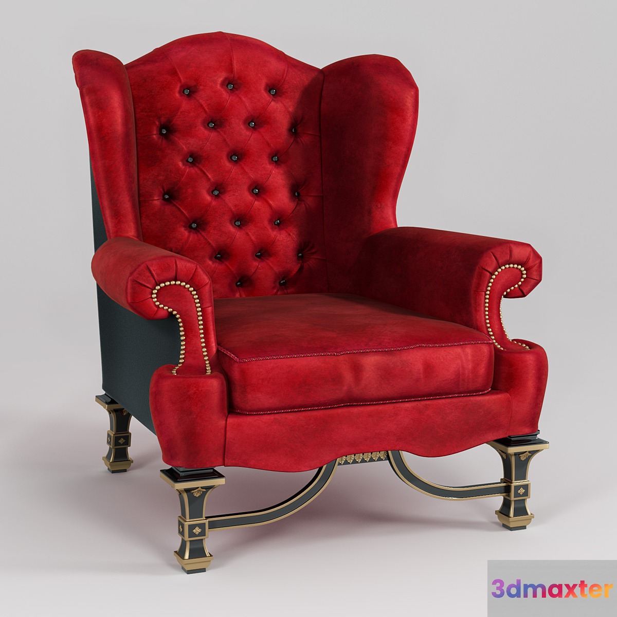 Oak chair 3D Max