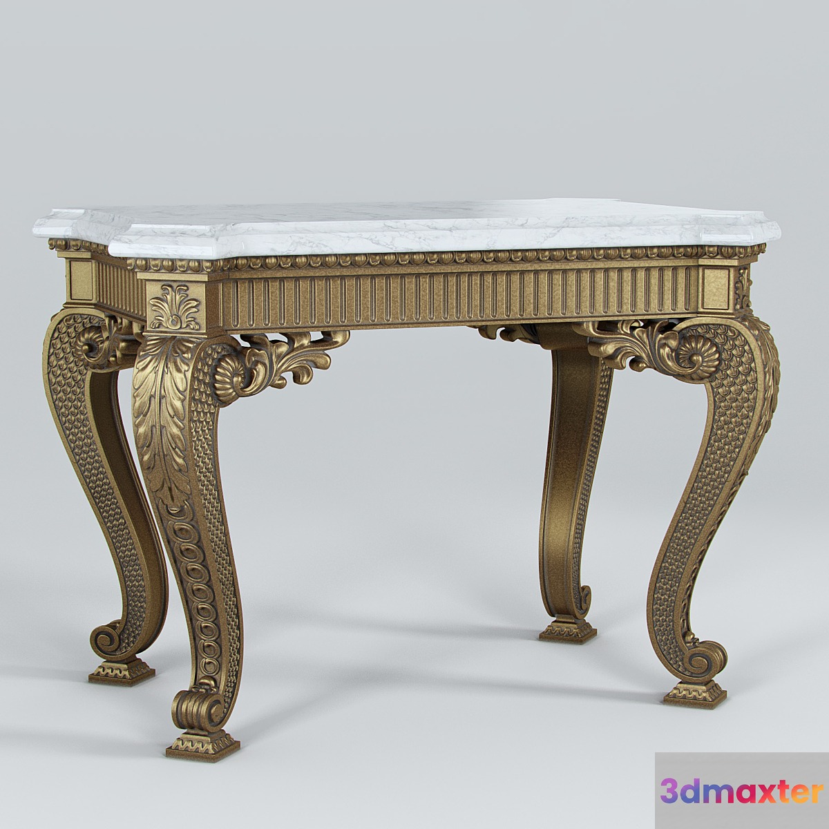 Oak table 3D Max