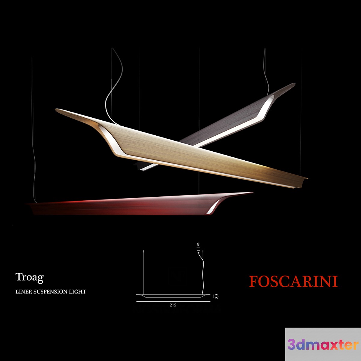 Suspension lamp Foscarini troag