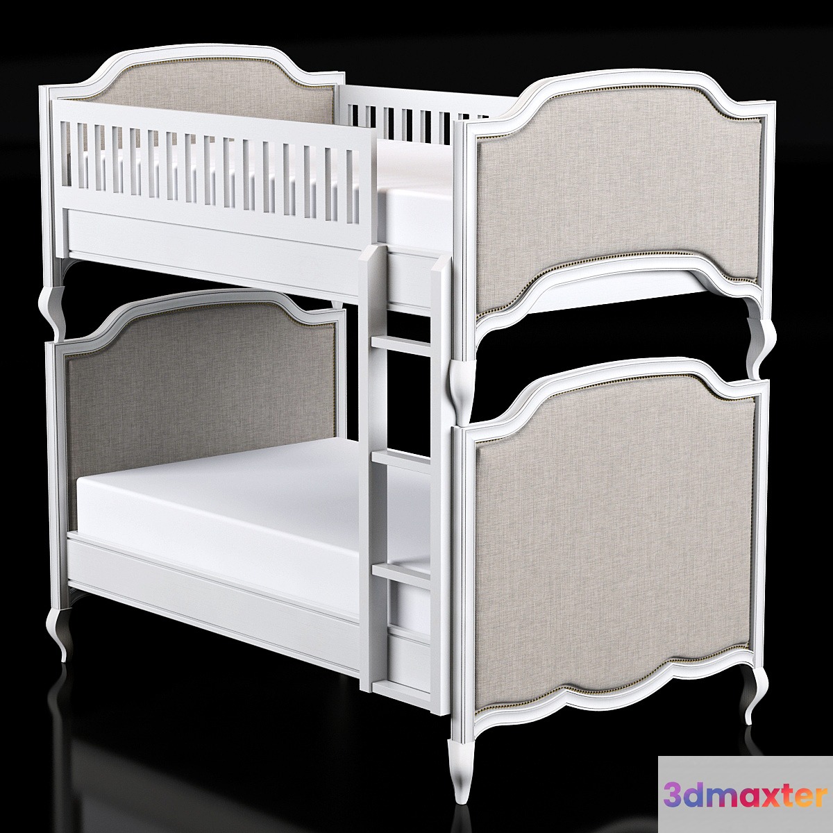 Restoration Hardware Marceline Twin-over-Twin Bunk Bed 3D Max