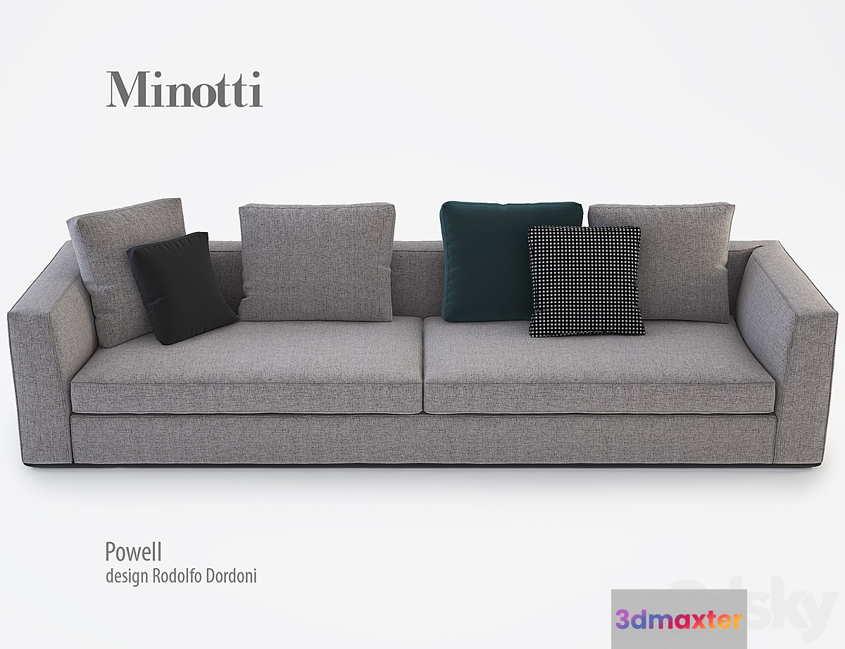 minotti powell - No.2 3D Max