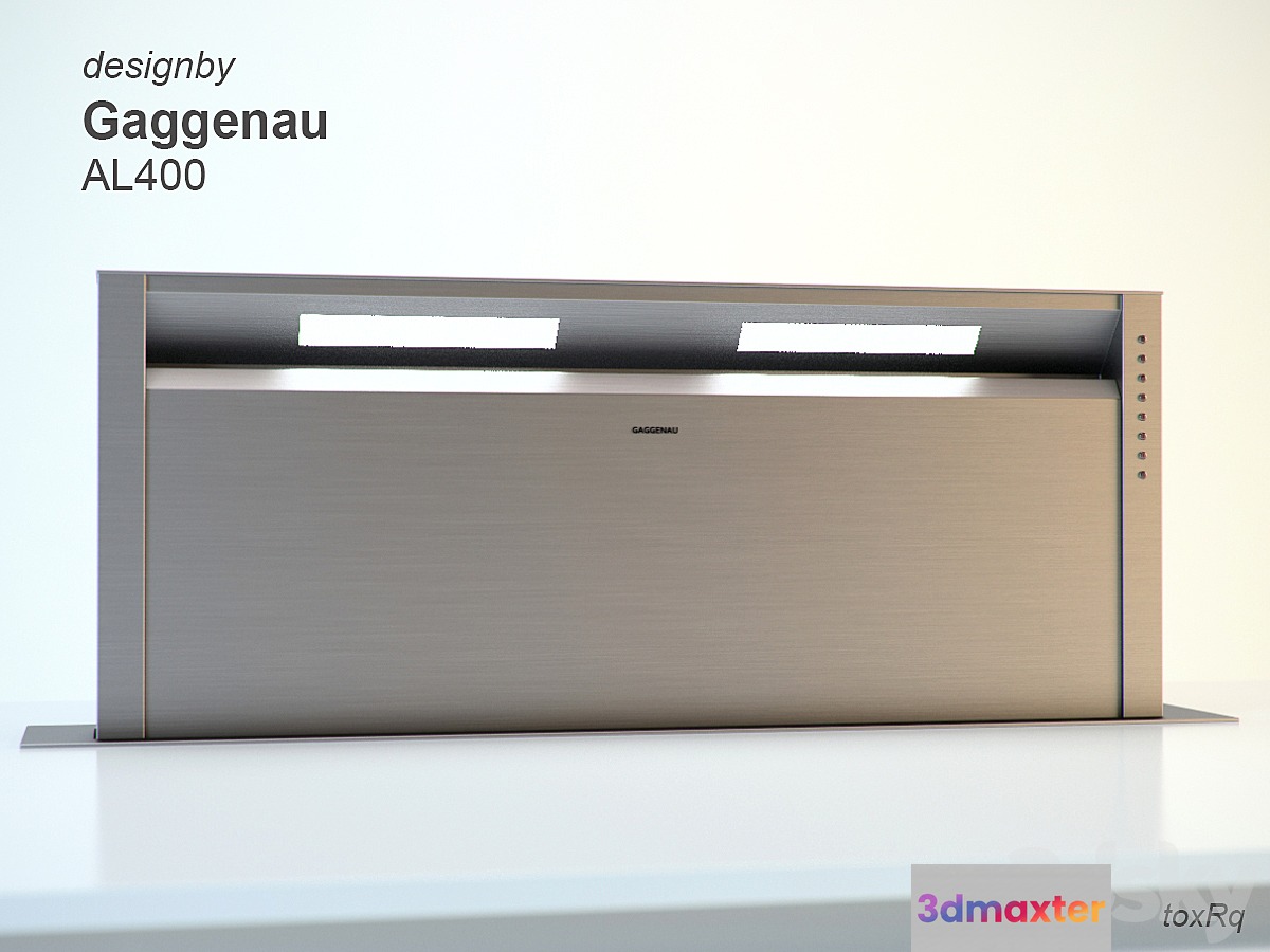 Extractor for desktop mounting Gaggenau AL400 3D Max