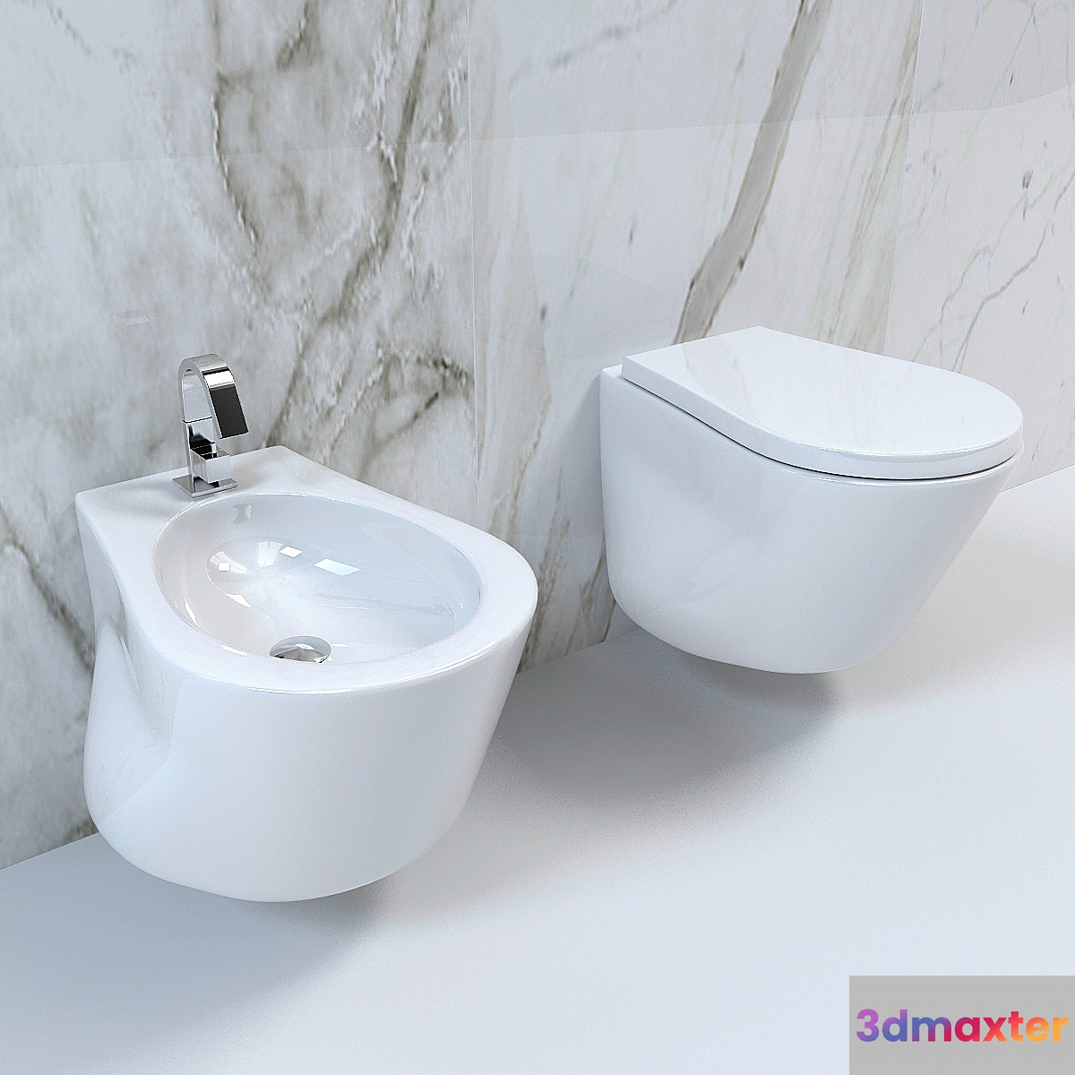 Bidet toilet NIC DESIDN (series PILLOW) 3D Max