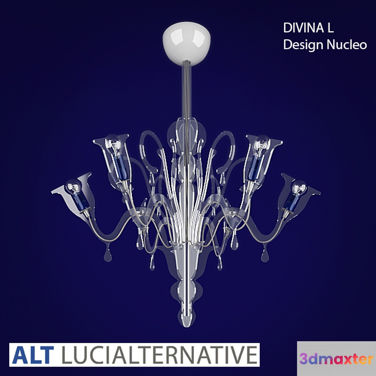 chandelier Divina L Design Nucleo 3D Max