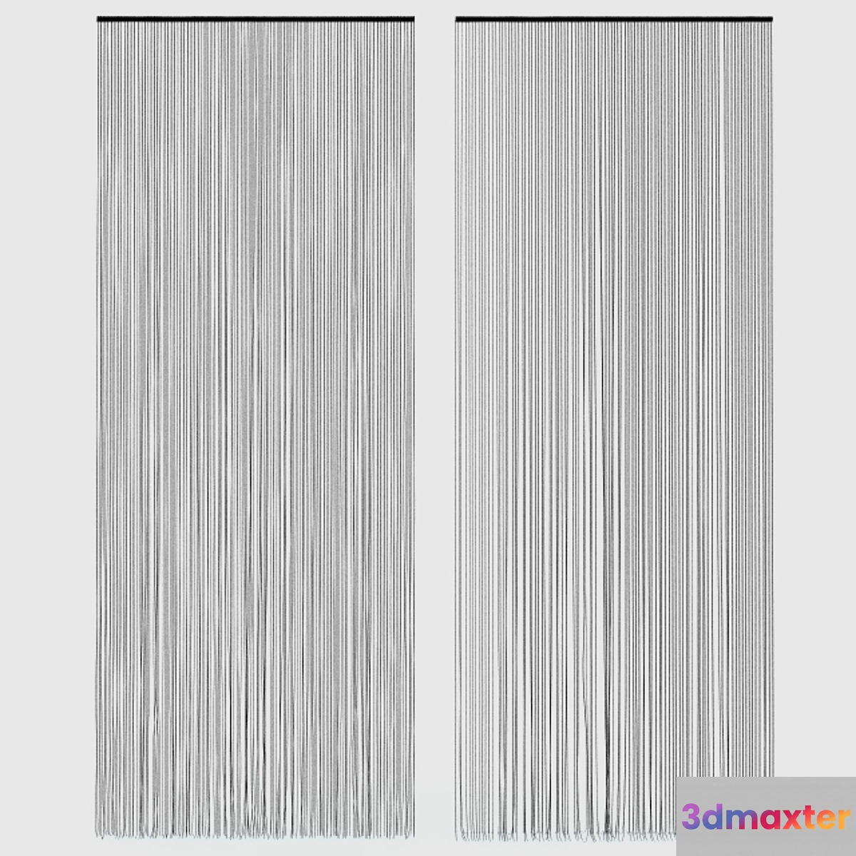 Curtains of threads. Muslin.
