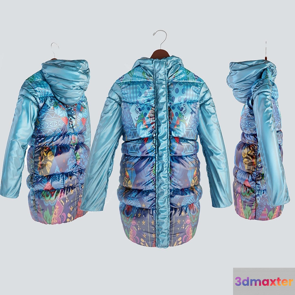 Jacket on the shoulders 3D Max