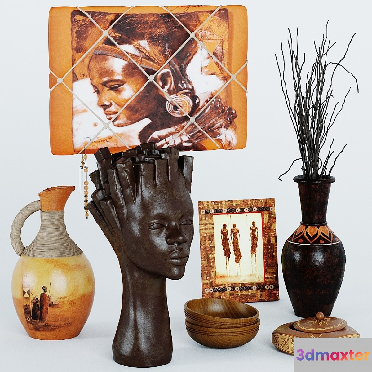 Decorative set number 2 3D Max