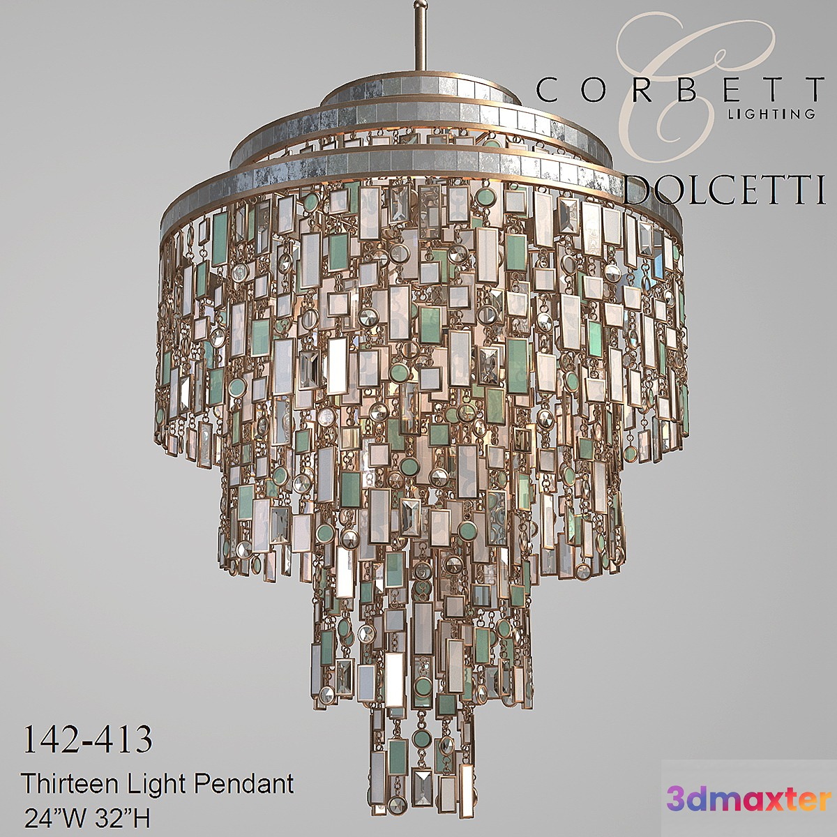 Corbett lighting Dolcett 3D Max