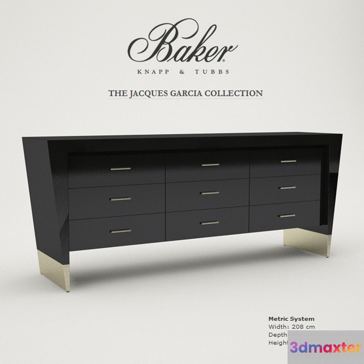 BAKER RACHMANINOV CHEST 3D Max