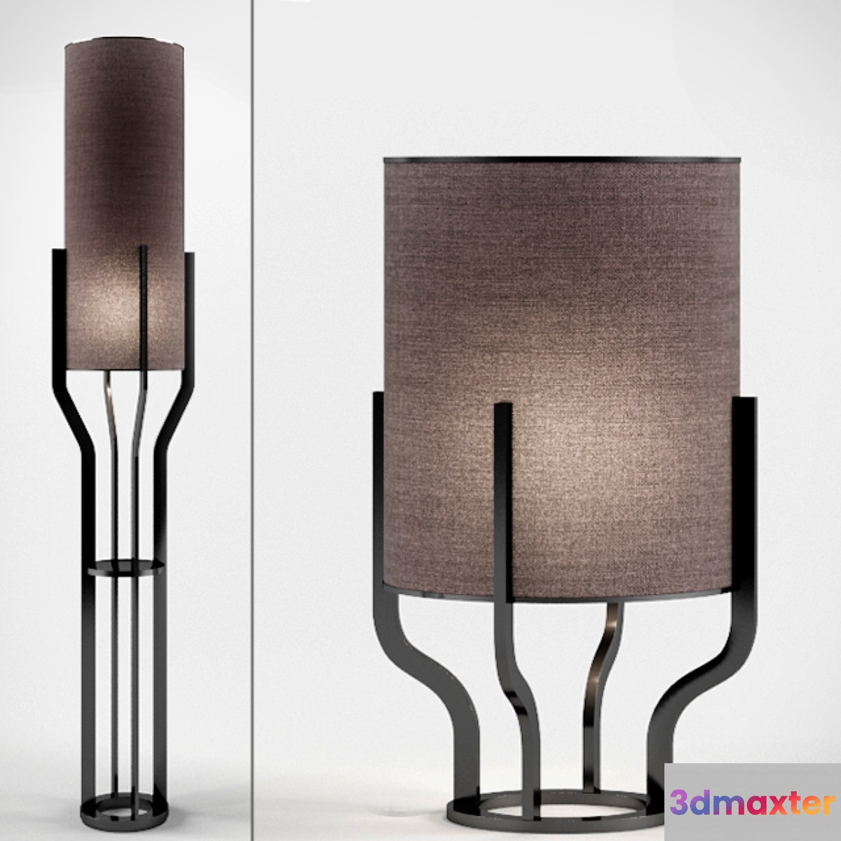 CROWN floor and table lamps by roche bobois