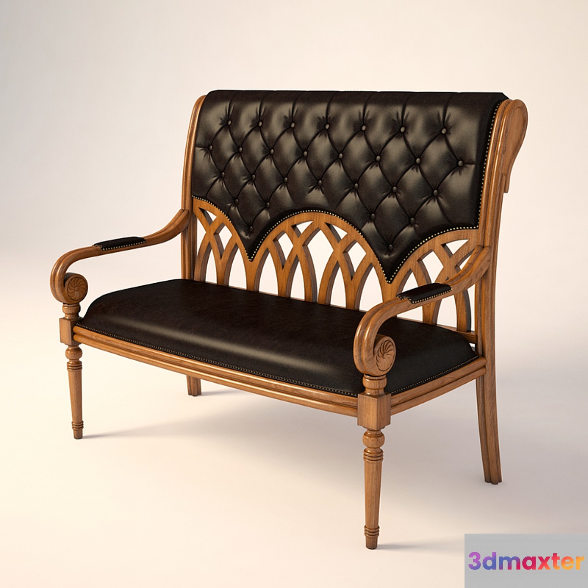banquette TUDOR 3D Max