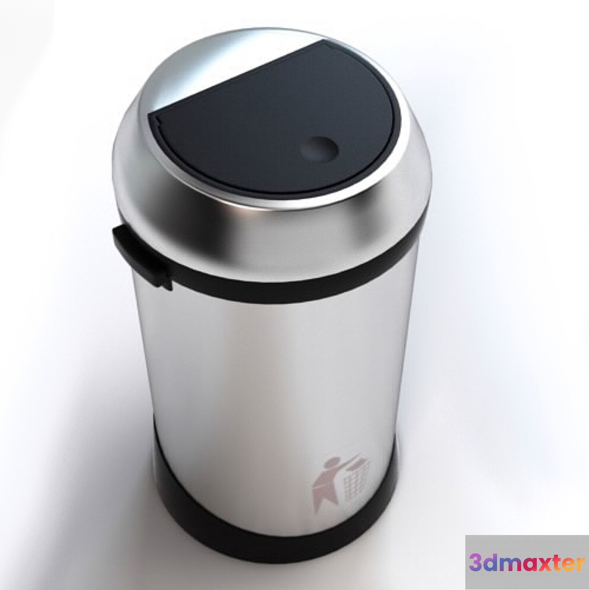 Swing Top Trash Can - No.2 3D Max