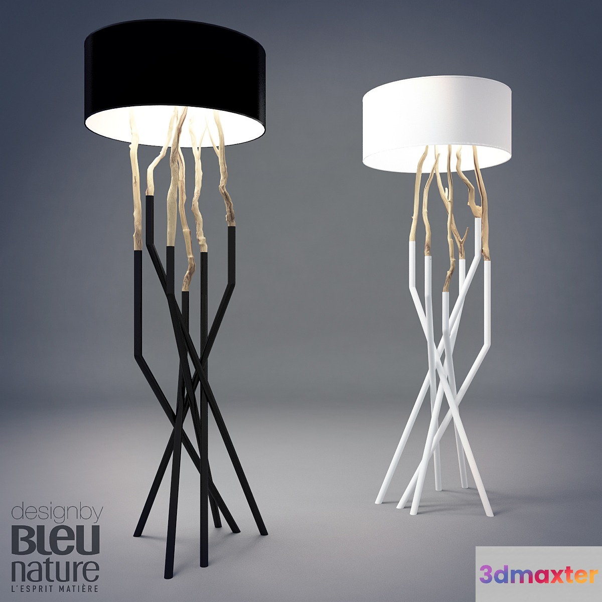 Autlayn floor lamp with shade 3D Max