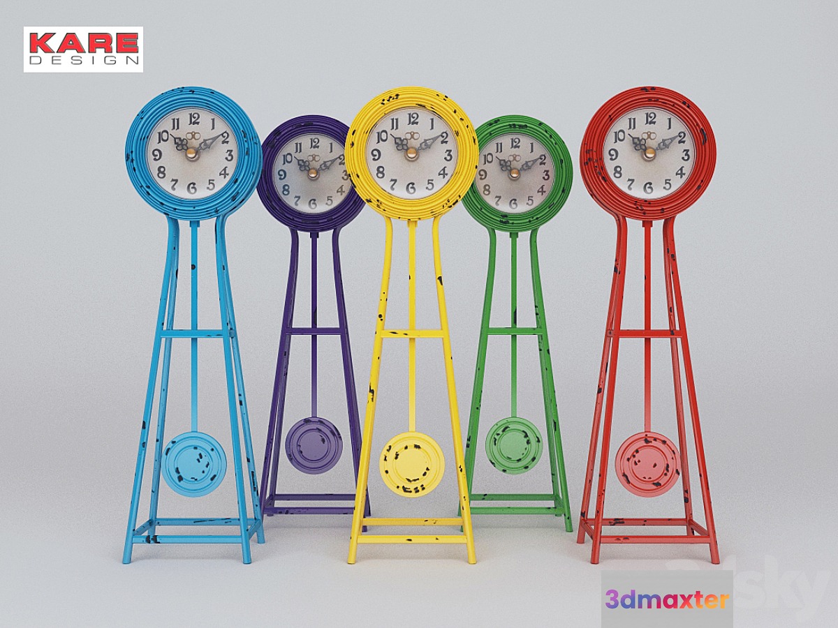 kare design table clock 3D Max