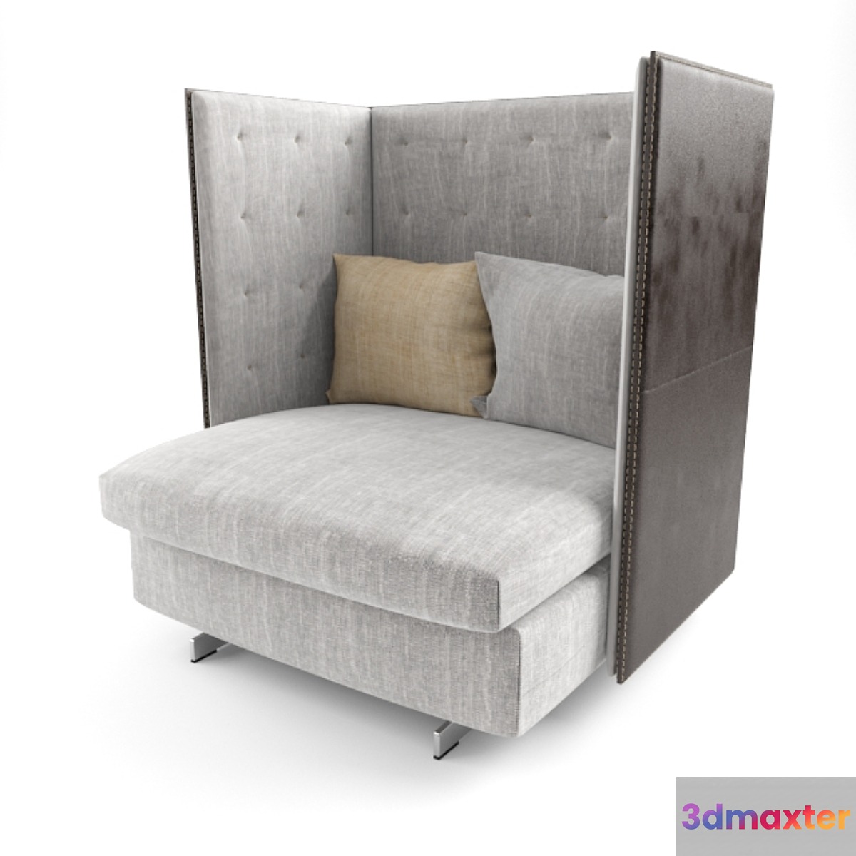 Poltrona Frau GRAN TORINO HB LARGE ARMCHAIR 3D Max