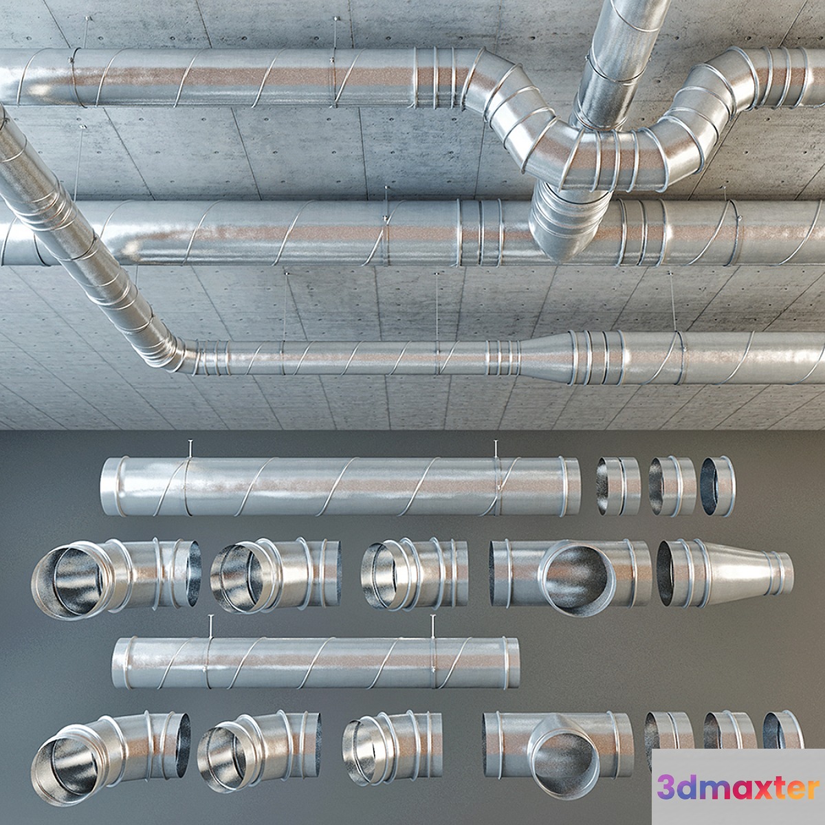 Set ventilation pipes