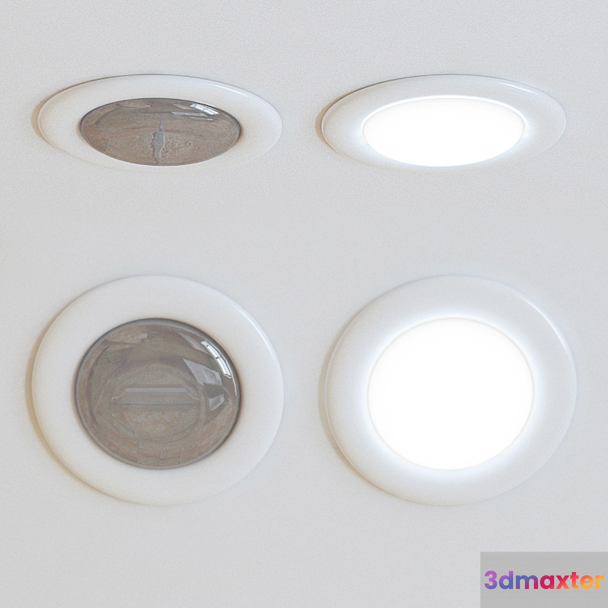 white spot under the lamp that does not have to cut a hole in the ceiling