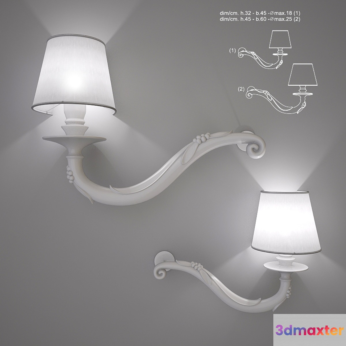 sconces KARMAN DÉJÀ-VU 3D Max