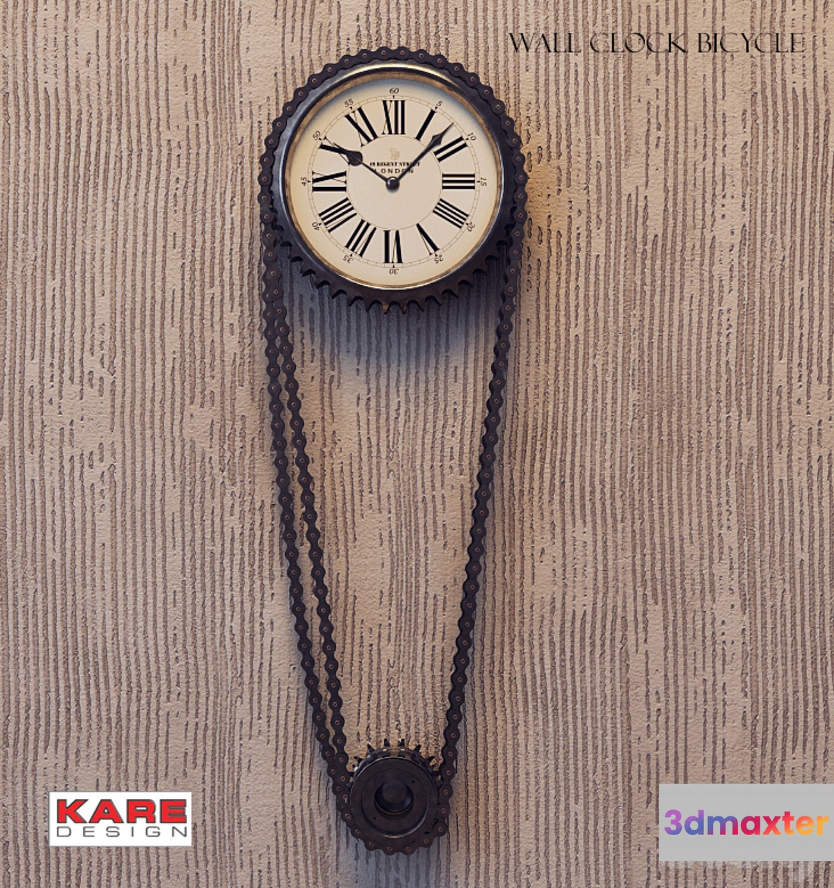 kare design clock bycicle