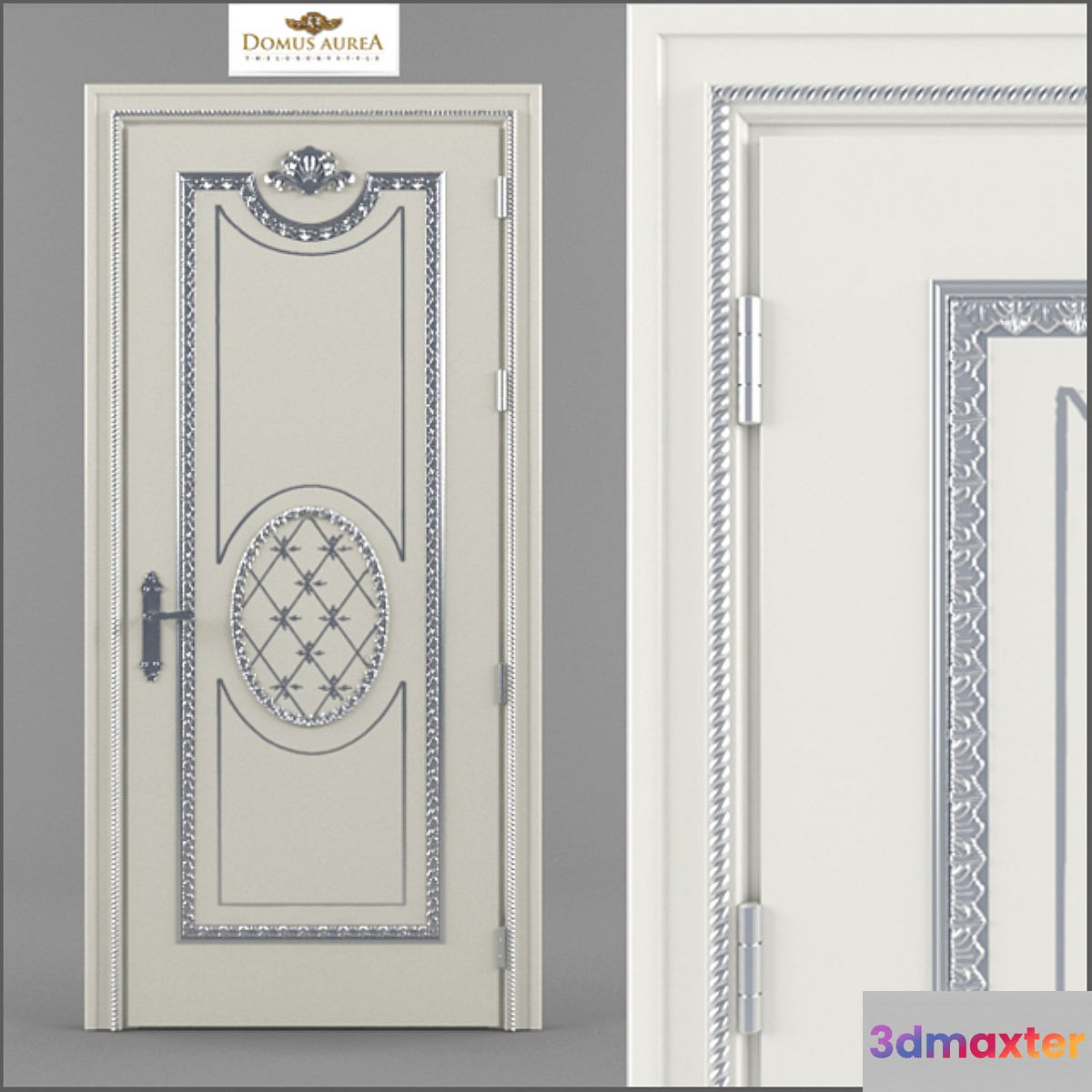 Door Cassia Q bianco 3D Max