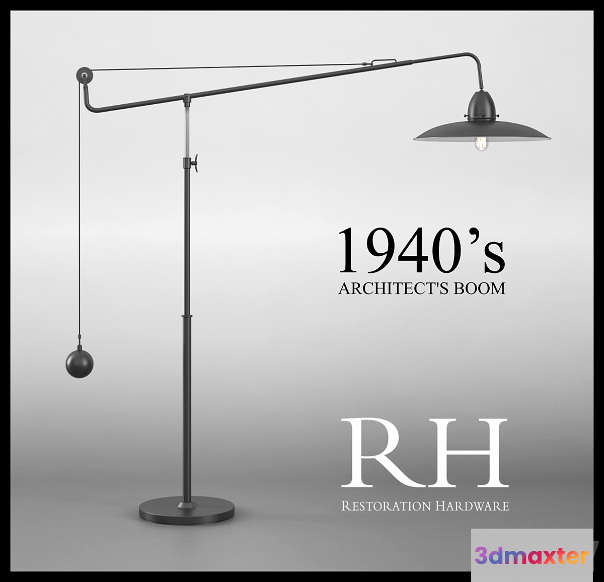RH_1940S ARCHITECT'S BOOM FLOOR LAMP
