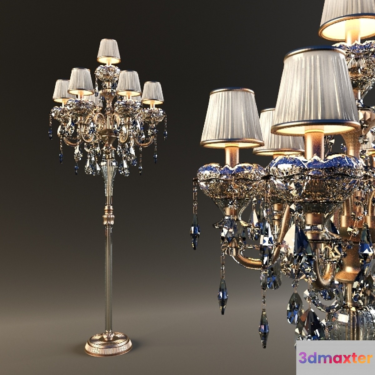 Floor lamp in a classic style 3D Max