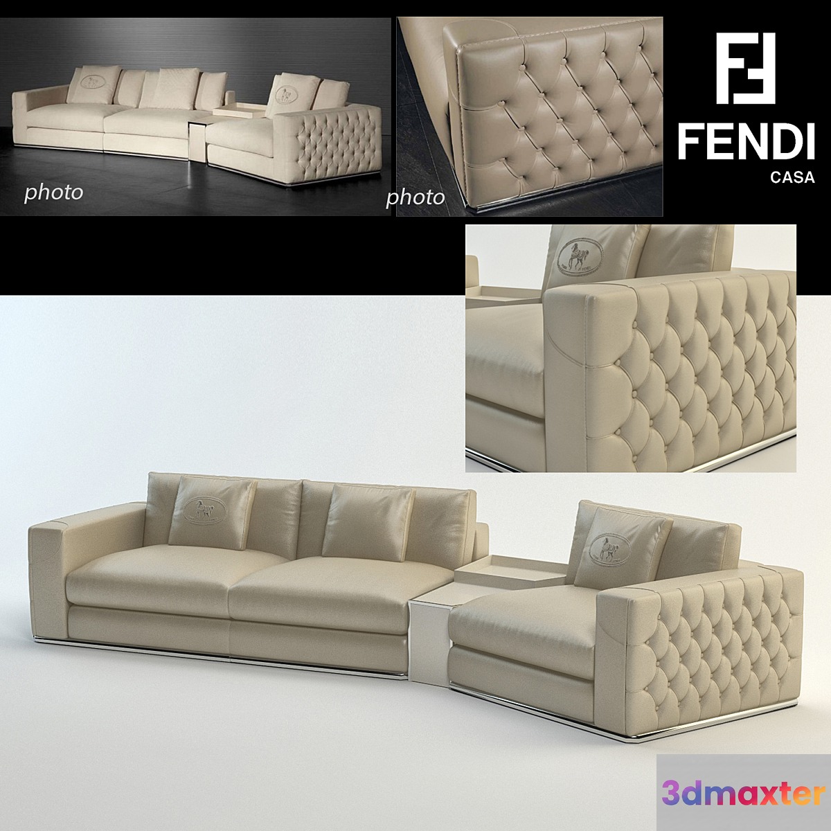 Plaza Sofa Fendi Casa