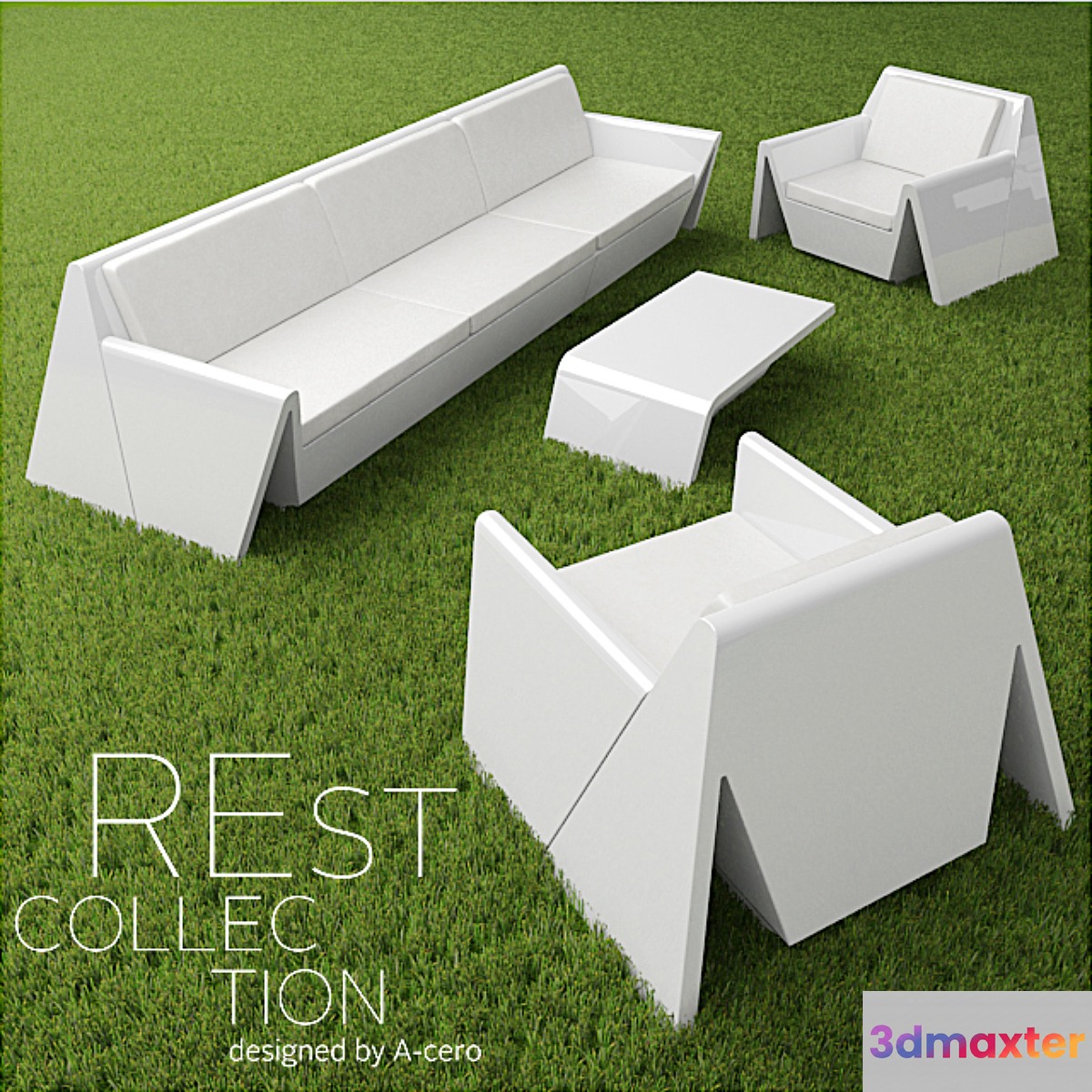 Garden furniture REst collection - No.2 3D Max