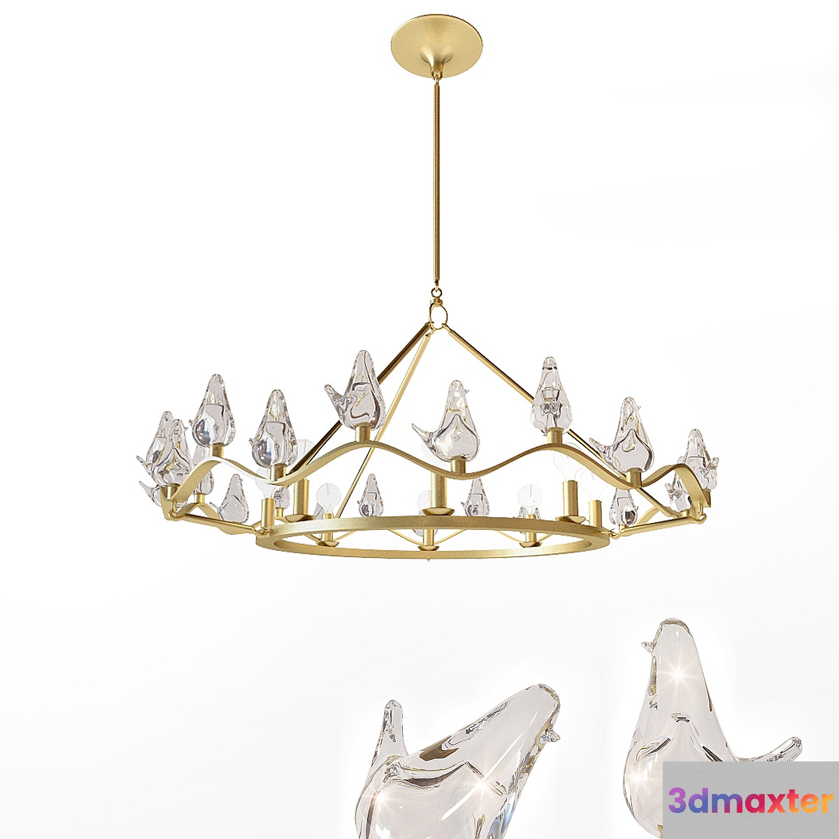 Arteriors Dove Chandelier 3D Max