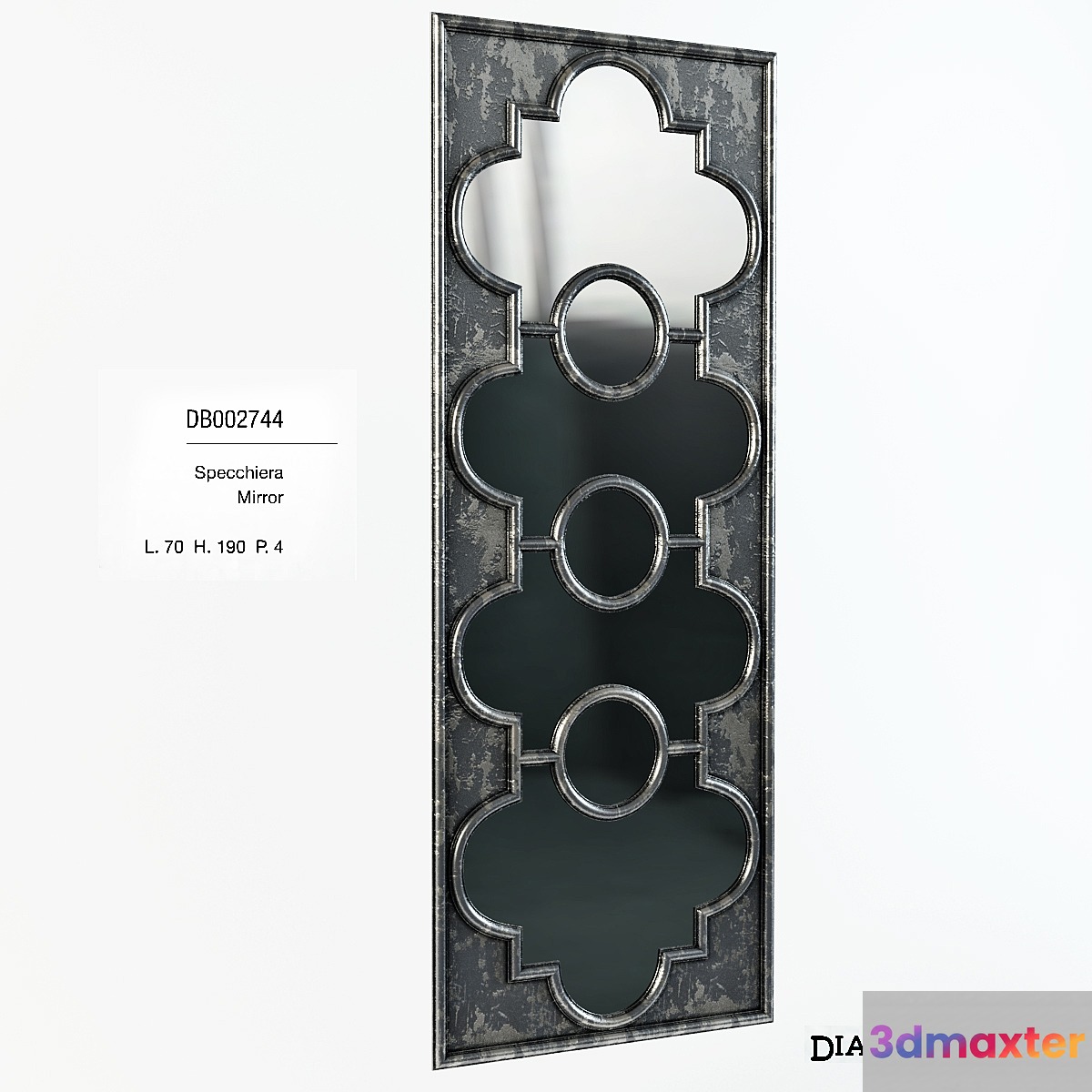 Wall mirror DIALMA BROWN MOBILI DB002744 3D Max