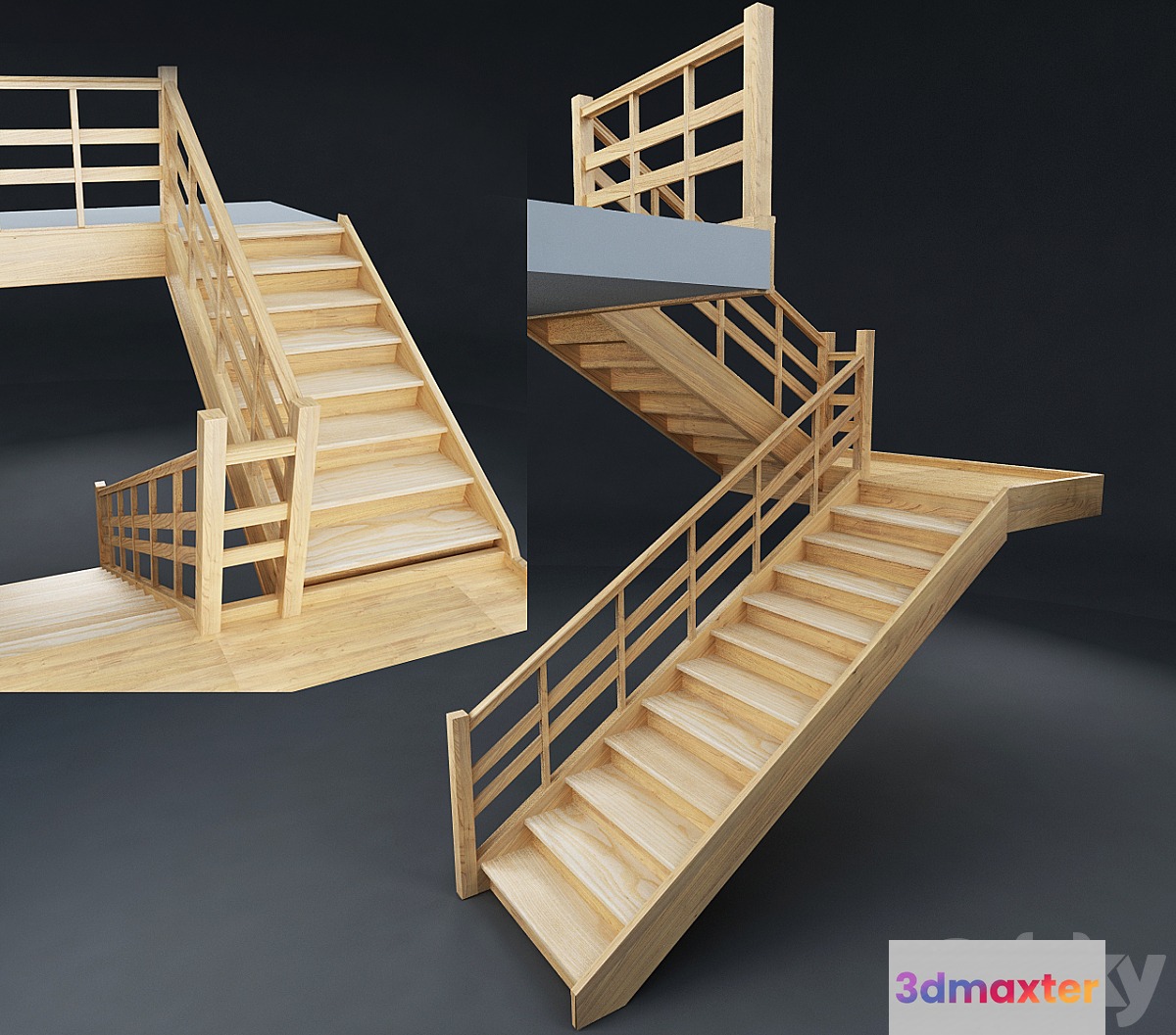 Stairs made of wood - No.2