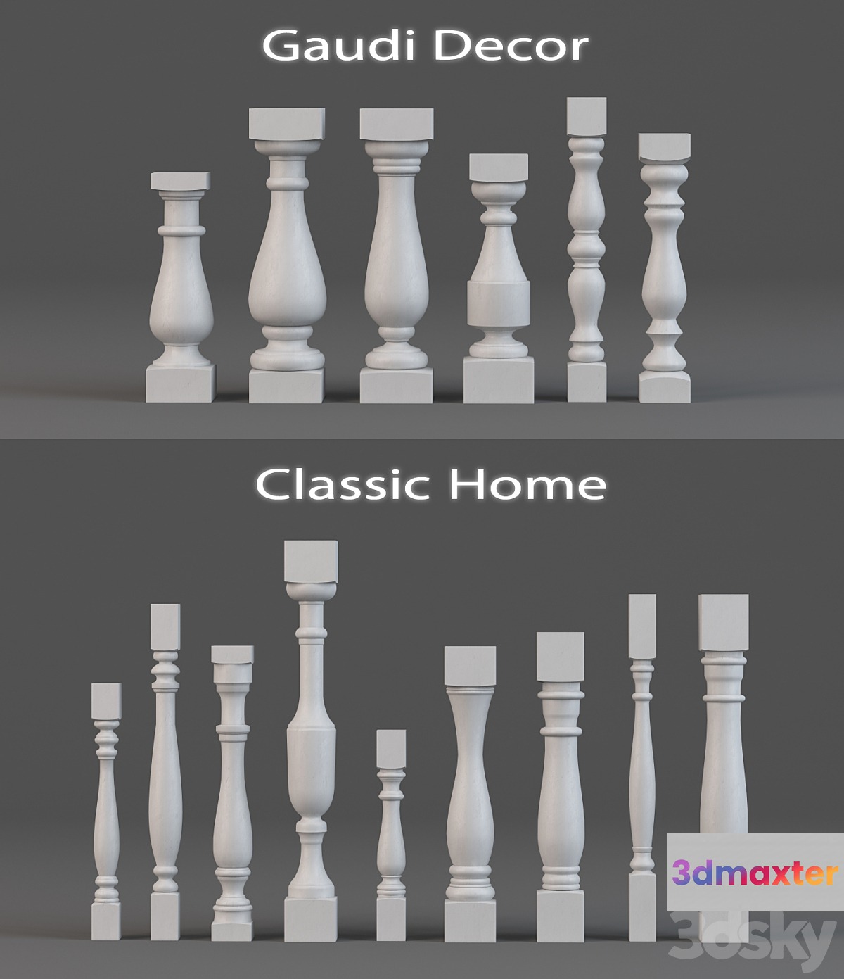 Balusters Classic Home and Gaudi Decor - No.2