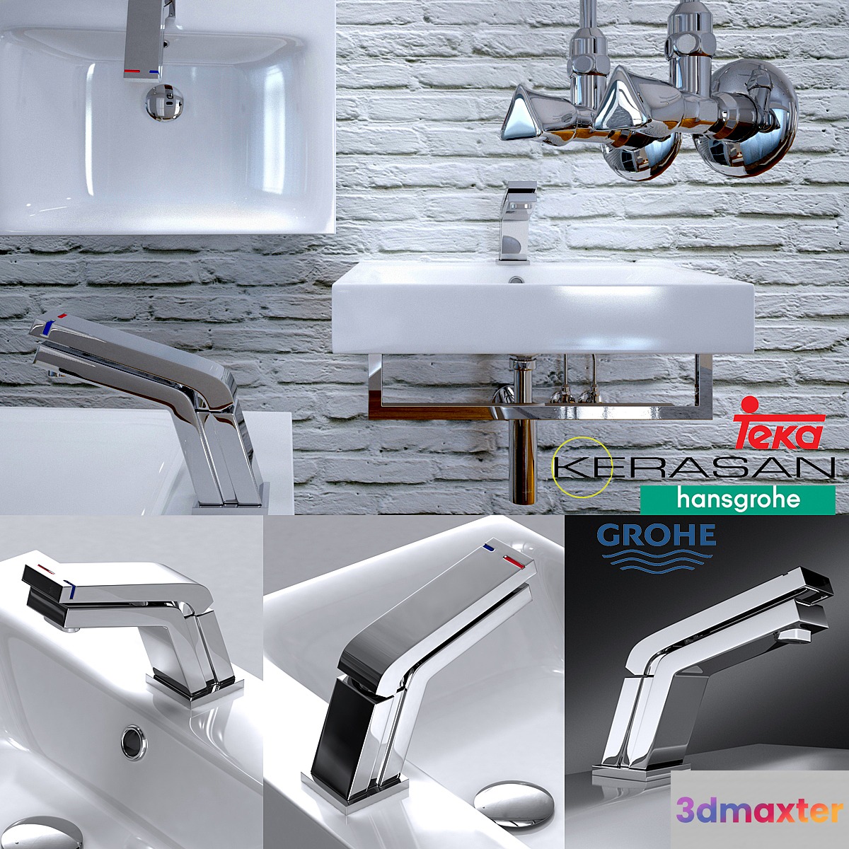sink KERASAN Cento 3D Max