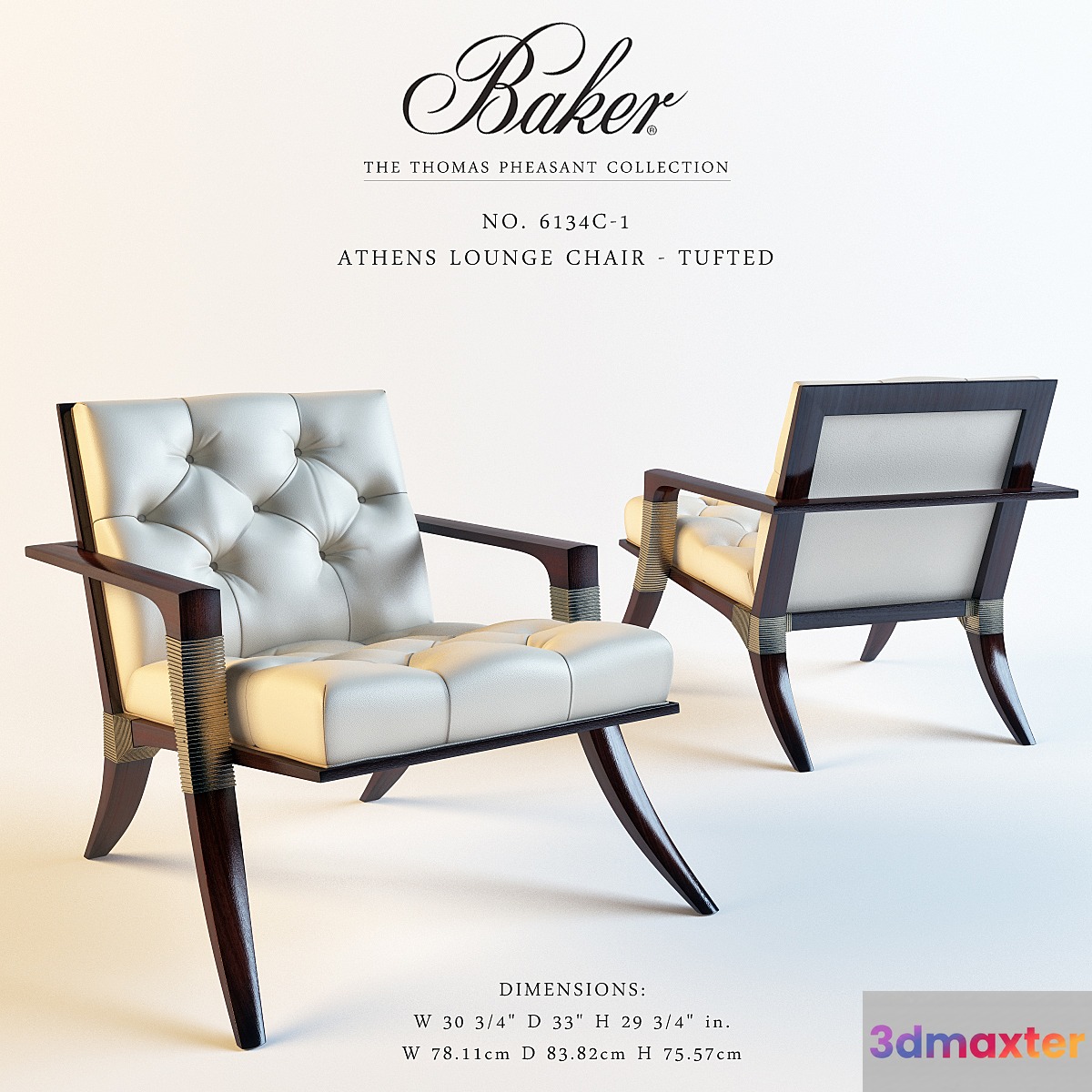 Baker_6134C-1_ ATHENS LOUNGE CHAIR - TUFTED - No.2