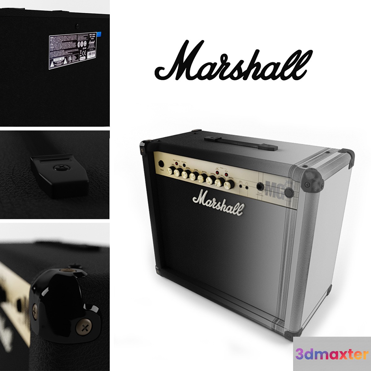 Combo Marshall MG30FX 3D Max