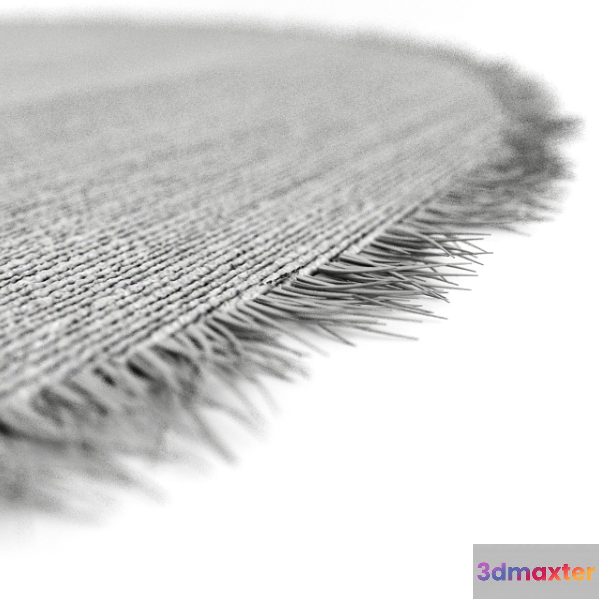 Shaggy carpet with round piping