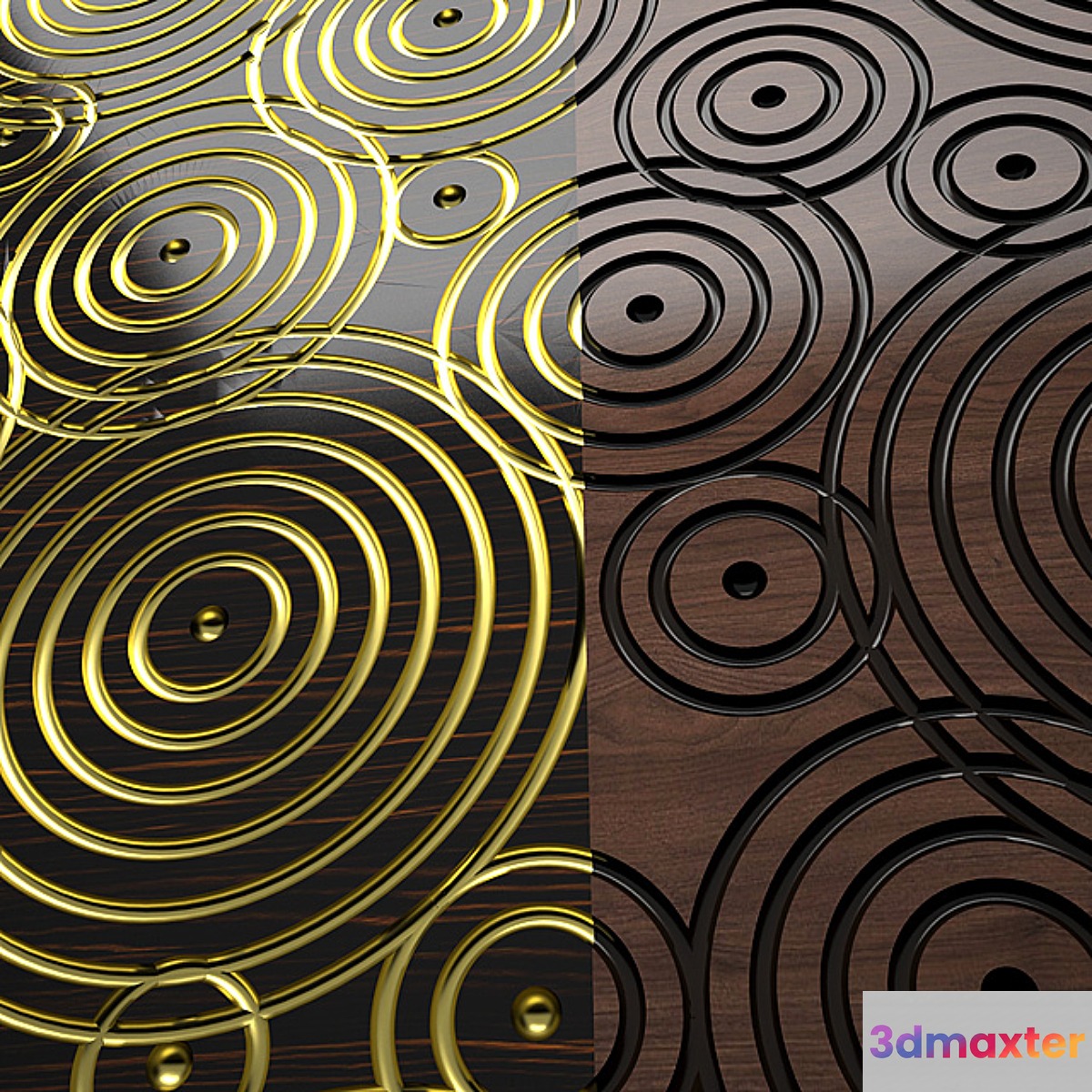 Leto Circle 0017 3D Panel 3D Max