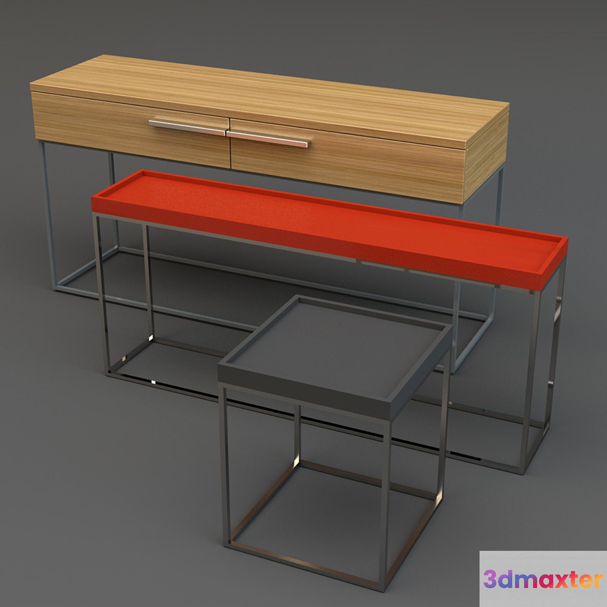 Chest of drawers console side table