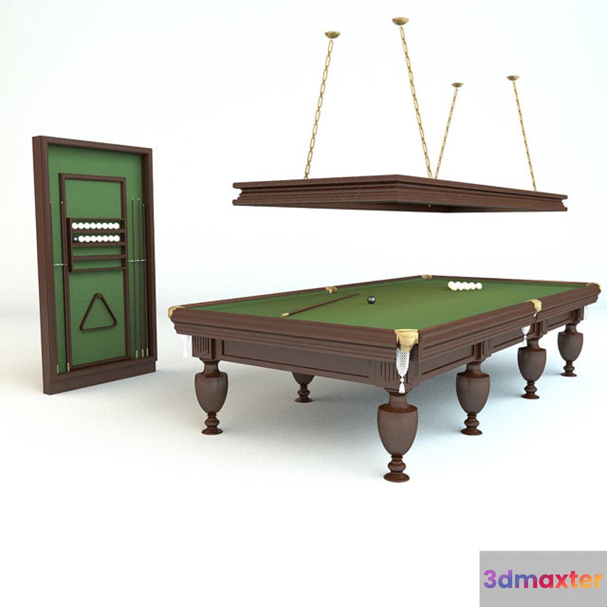 Billiard set 3D Max