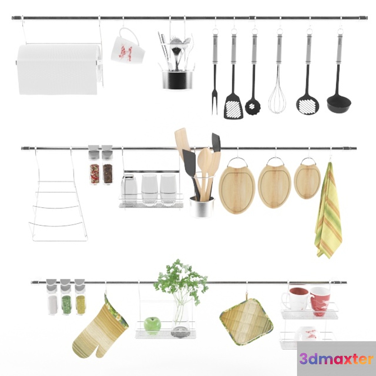 Reiling the kitchen - No.2 3D Max