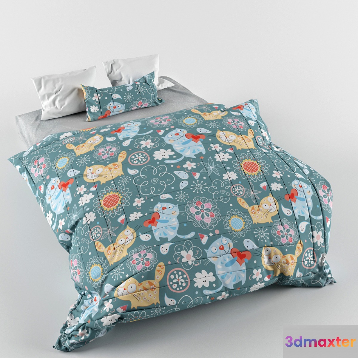 bed cloth cat