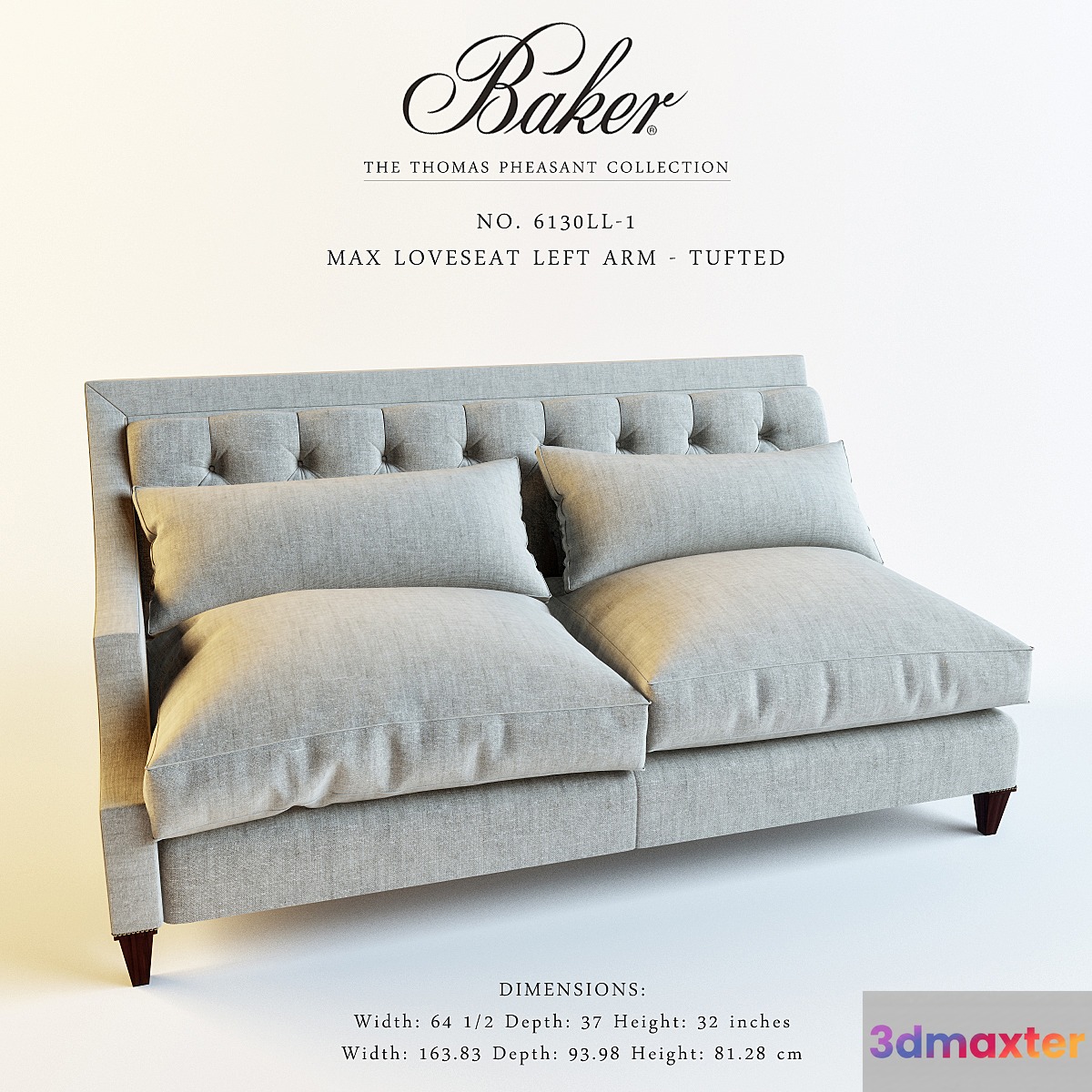 Baker_6130LL-1_MAX LOVESEAT LEFT ARM - TUFTED