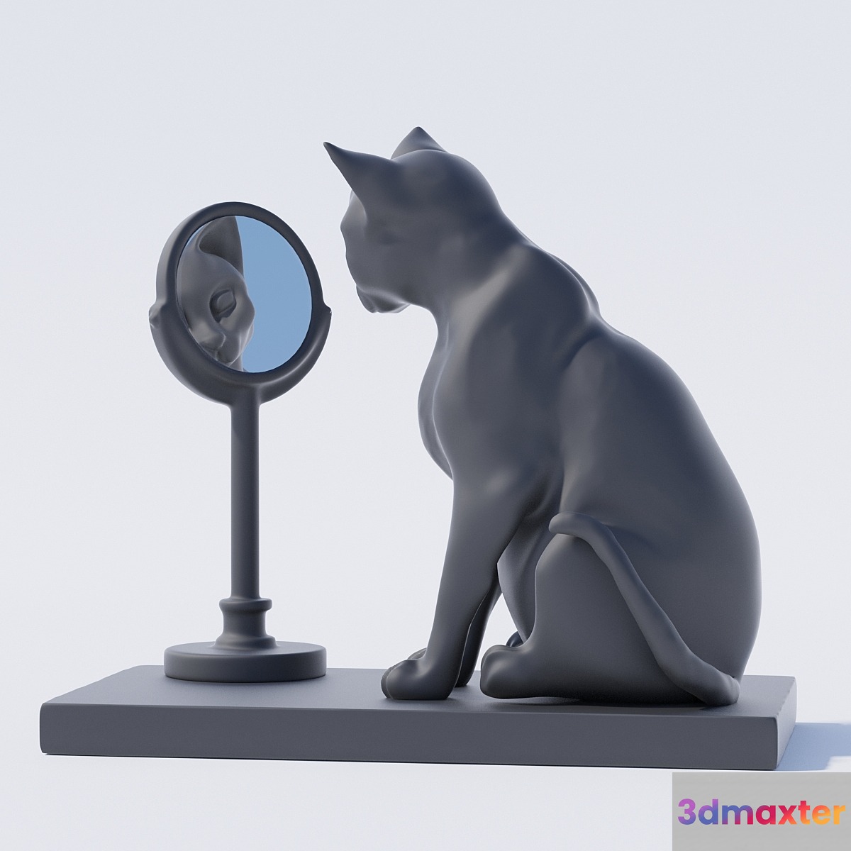 Cat and Mirror - No.2 3D Max