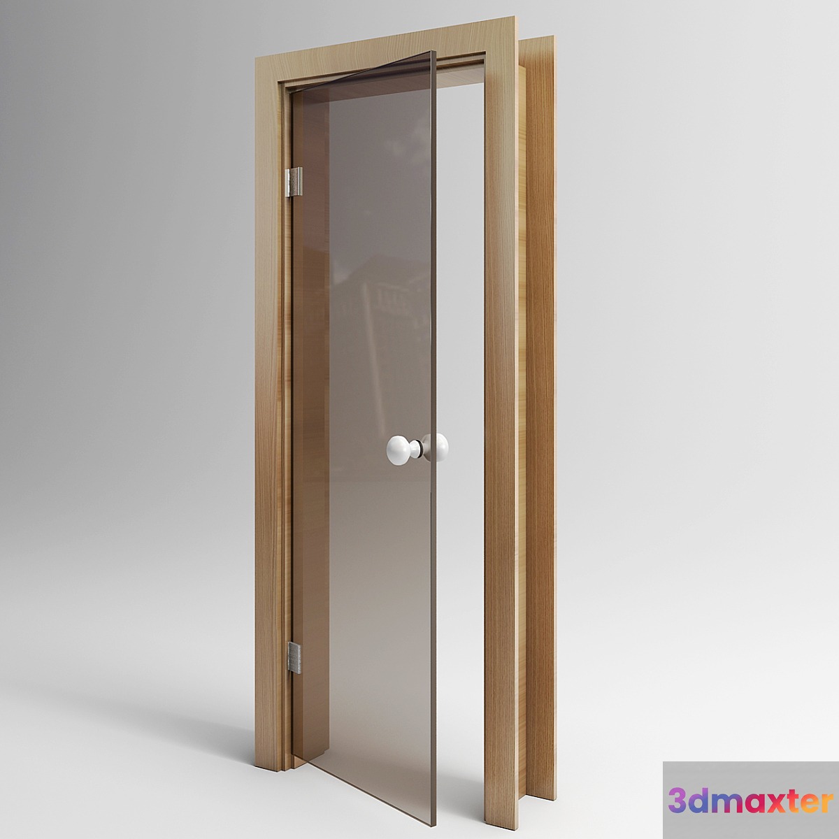 Glass door for sauna
