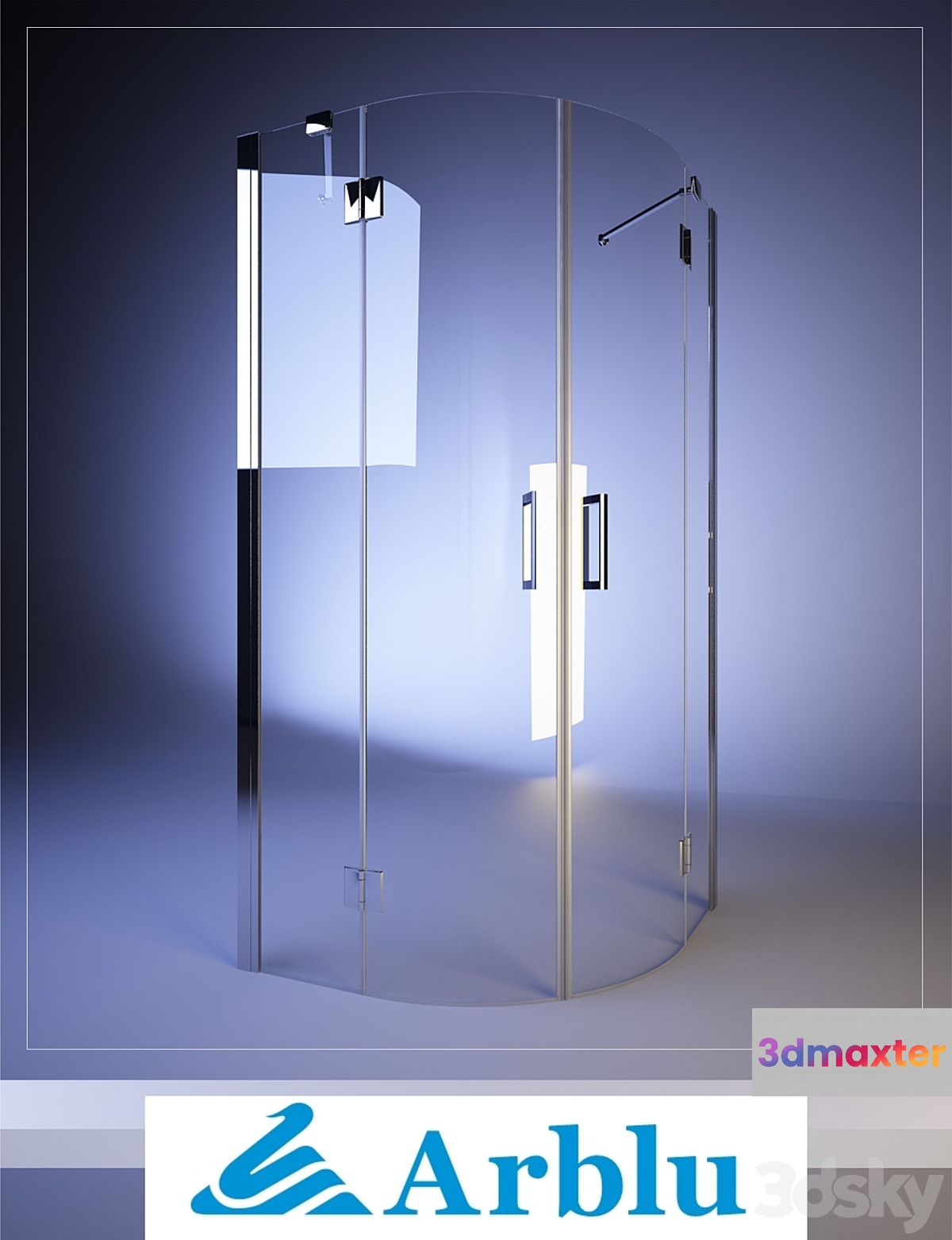 Arblu MARTE ANGOLO tondo shower screens