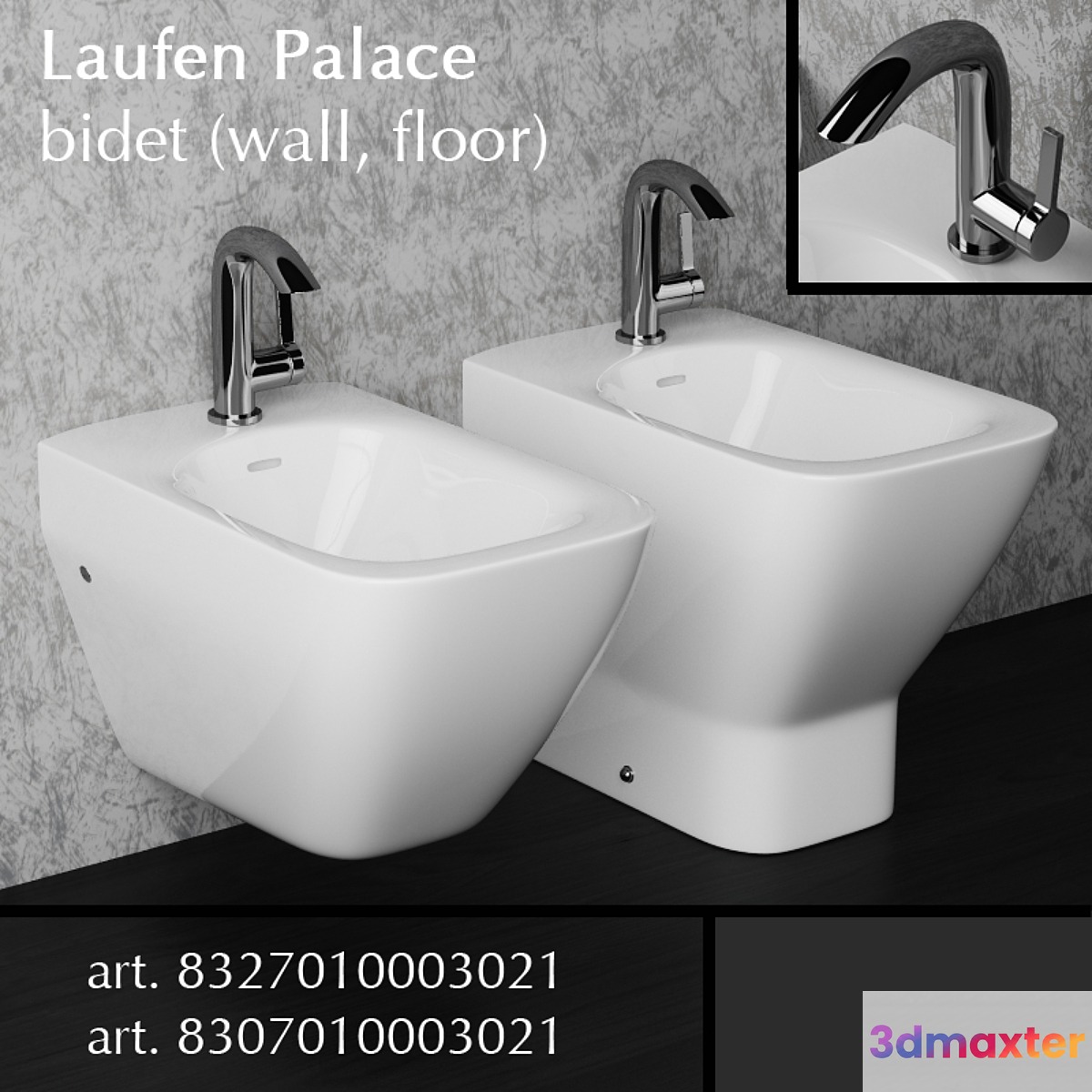 Laufen Palace bidet 3D Max