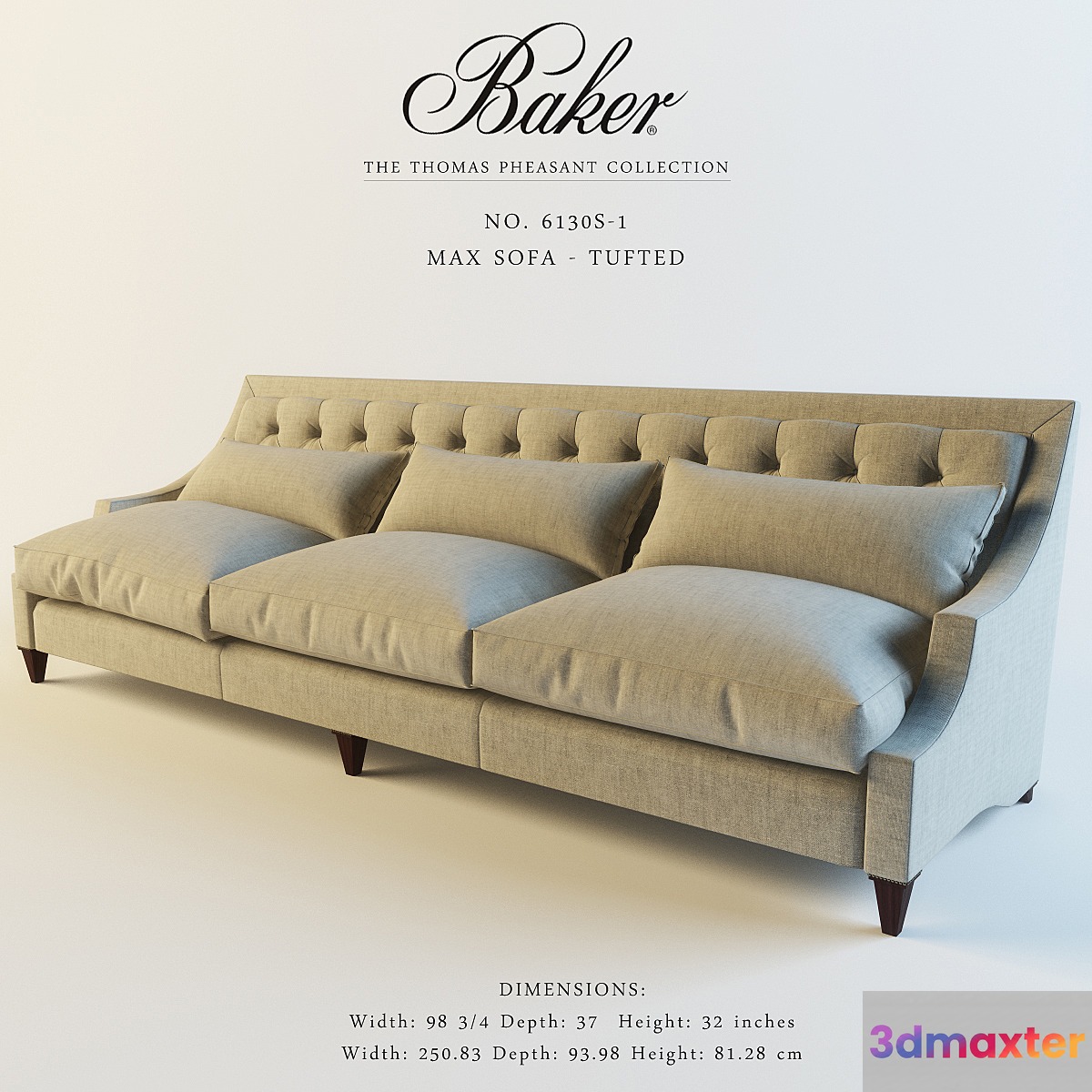 Baker_6130S-1_MAX SOFA - TUFTED