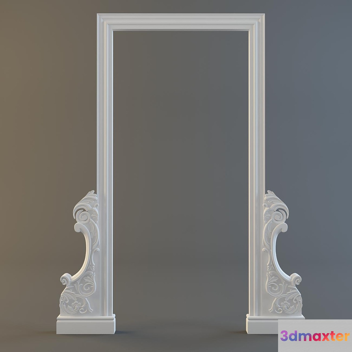 Decorative frame opening 3D Max