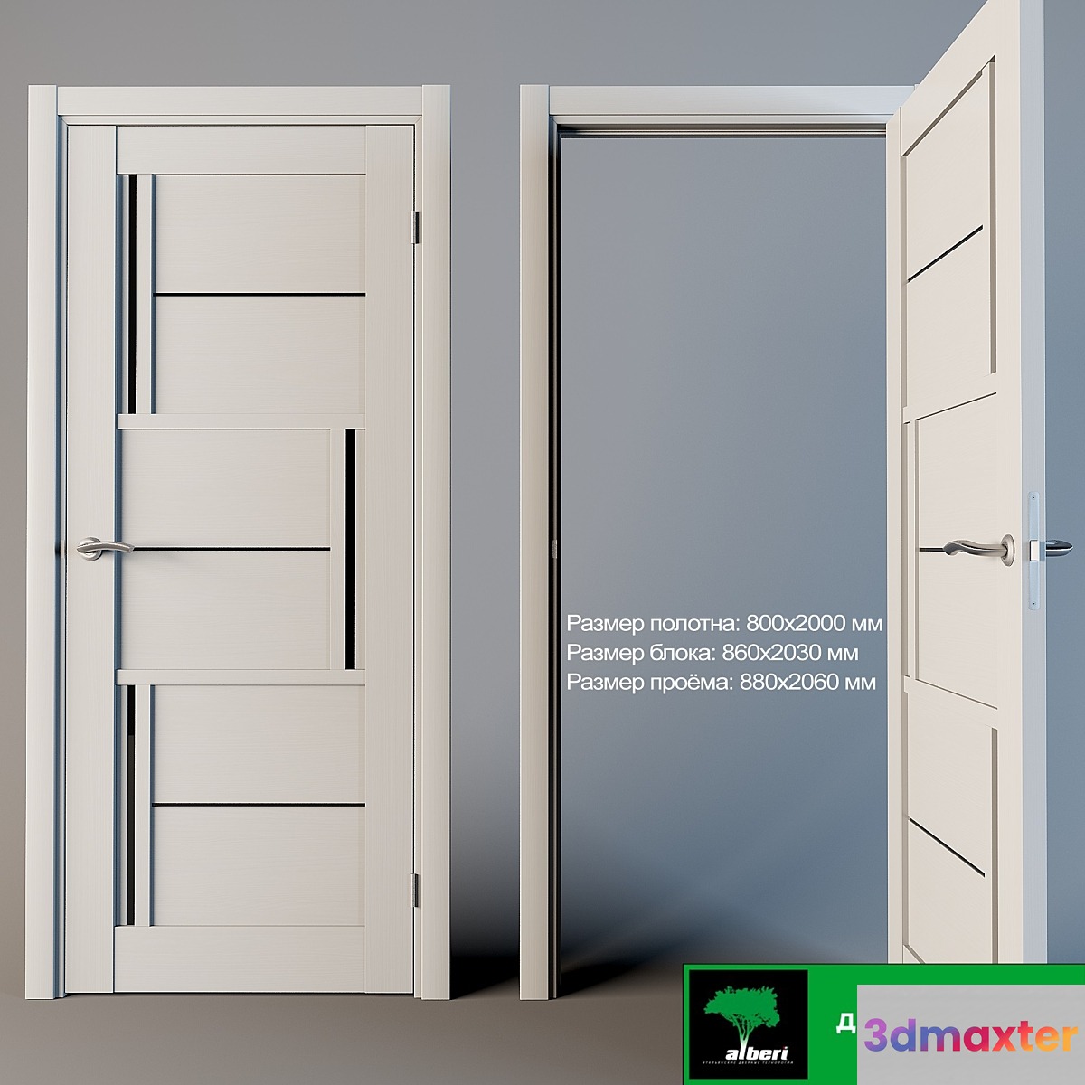 Alberi-model Gina 3D Max