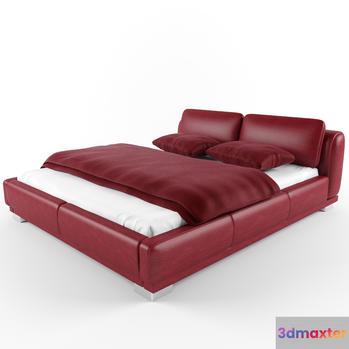Red Leather Bed